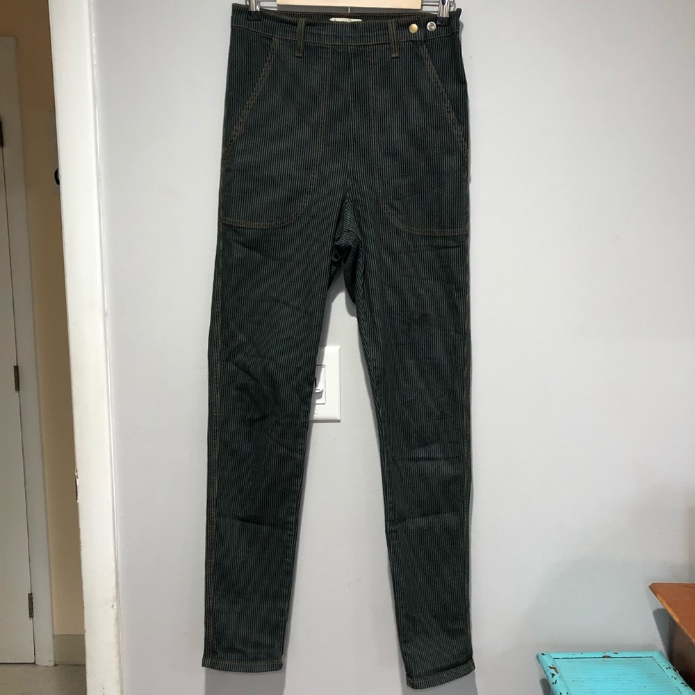 fervour pinstripe high waist skinny jeans size 30